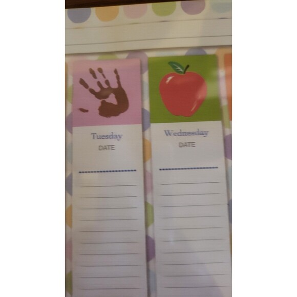 Weekly Undated 8.5x11 Planner Tear Away Sheet 52 Sheet / New - Picture 5 of 6